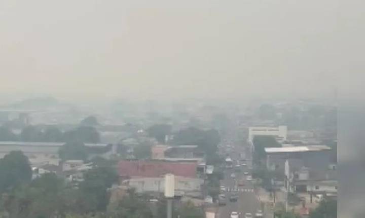 Fumaça de queimadas deixa Manaus com a pior qualidade do ar entre as capitais