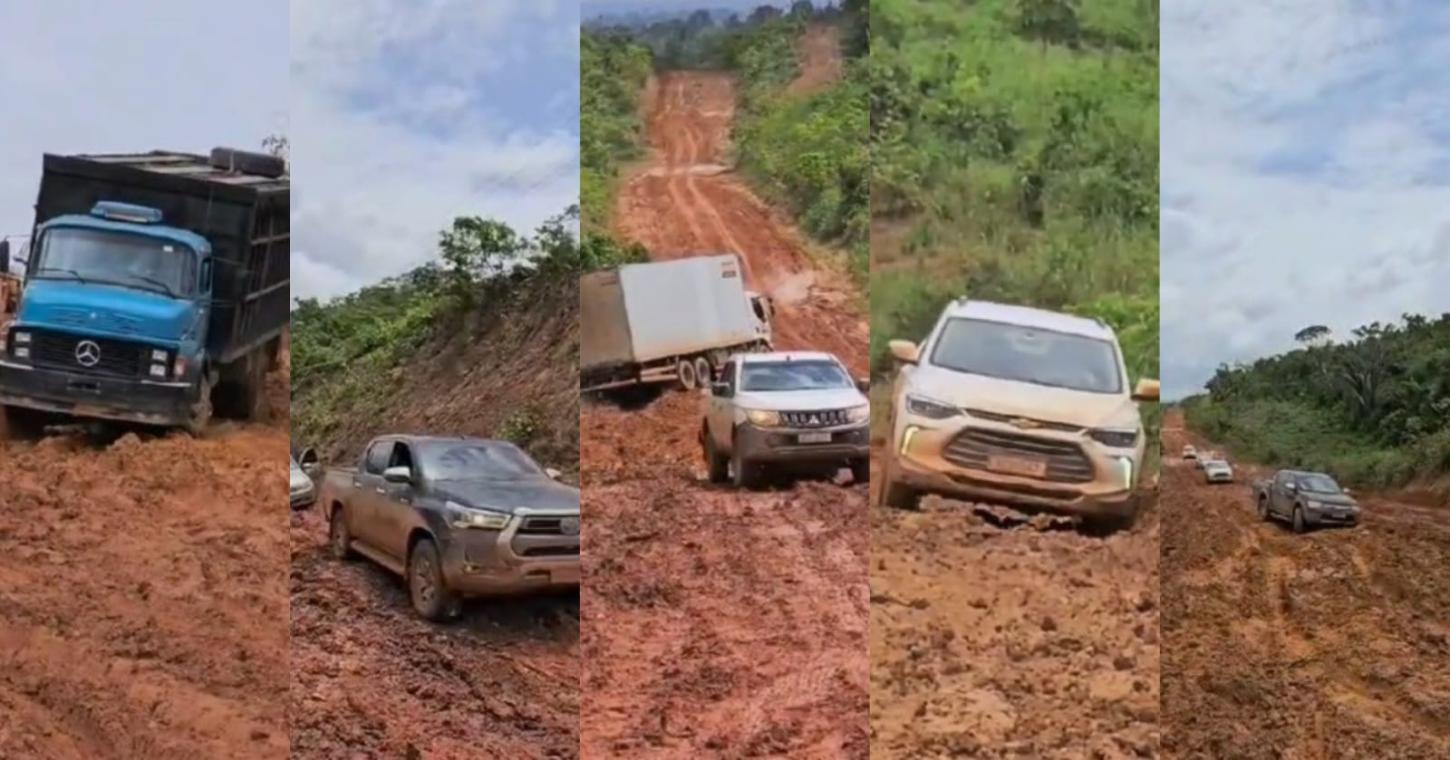 Caos, lama e abandono na rodovia Transamazônica chamam atenção nas redes sociais