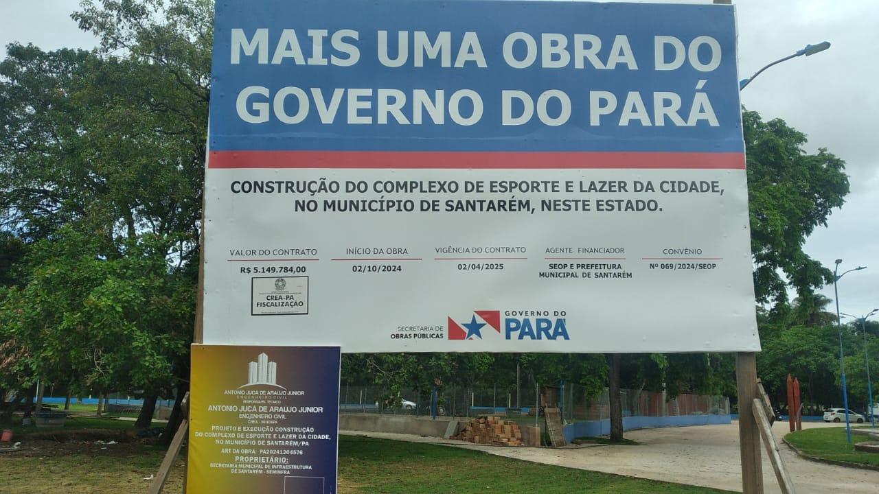 Construção do complexo esportivo de Santarém gera insatisfação na população