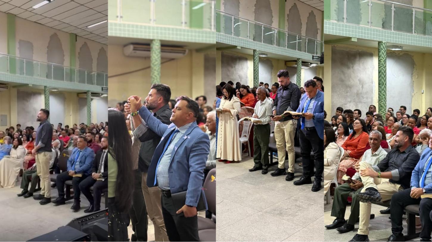 Deputado federal Delegado Caveira cumpre agenda em Santarém e participa de culto na Assembleia de Deus